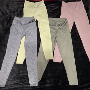 ECHT Leggings Set - Gray, Yellow, Olive, Pink
